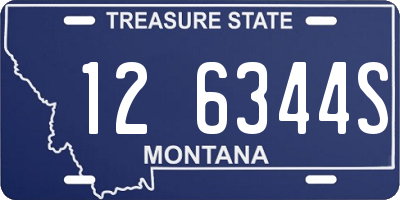 MT license plate 126344S