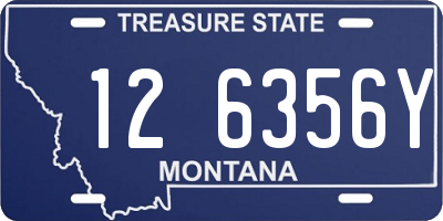 MT license plate 126356Y
