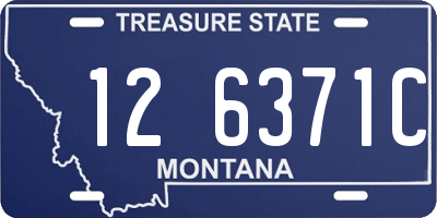 MT license plate 126371C