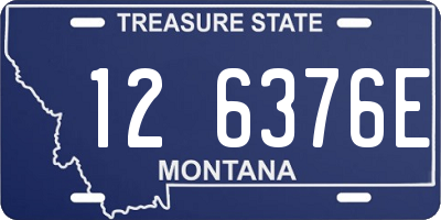 MT license plate 126376E