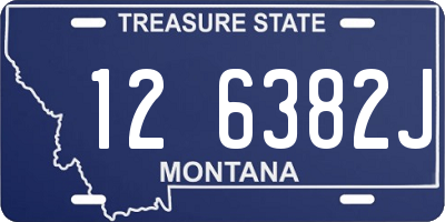 MT license plate 126382J