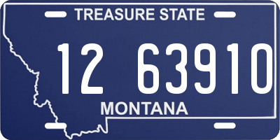 MT license plate 126391O