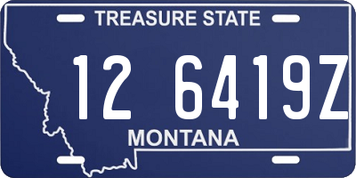 MT license plate 126419Z