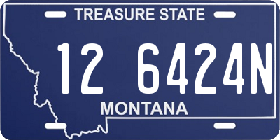 MT license plate 126424N