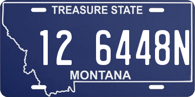 MT license plate 126448N
