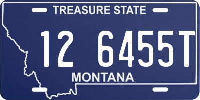 MT license plate 126455T