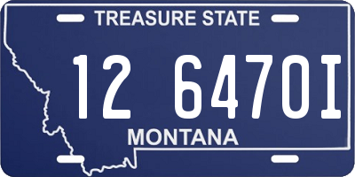 MT license plate 126470I