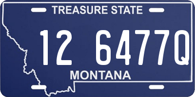 MT license plate 126477Q