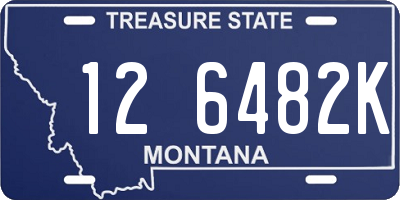 MT license plate 126482K