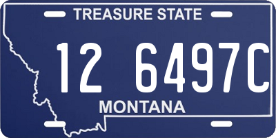 MT license plate 126497C