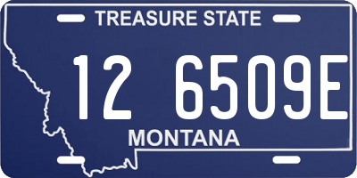 MT license plate 126509E