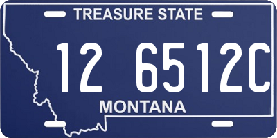 MT license plate 126512C