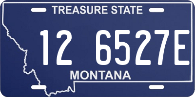 MT license plate 126527E