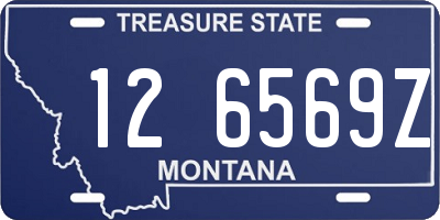 MT license plate 126569Z