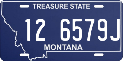 MT license plate 126579J
