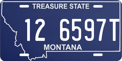 MT license plate 126597T