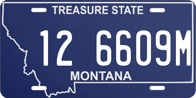 MT license plate 126609M
