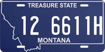 MT license plate 126611H