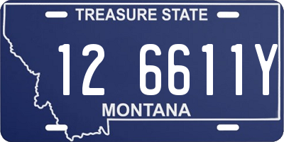 MT license plate 126611Y