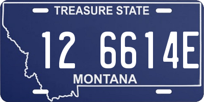 MT license plate 126614E