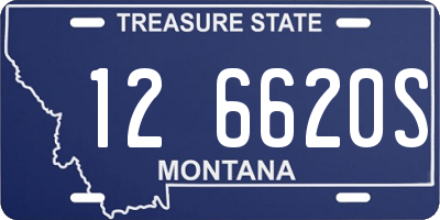 MT license plate 126620S