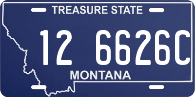 MT license plate 126626C