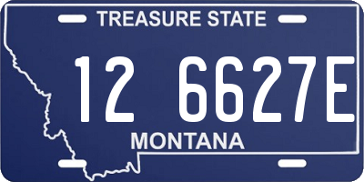 MT license plate 126627E