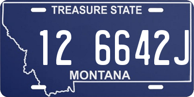 MT license plate 126642J