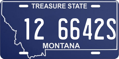 MT license plate 126642S