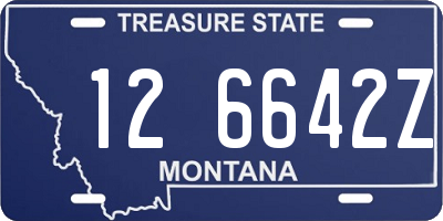 MT license plate 126642Z