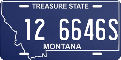 MT license plate 126646S