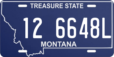 MT license plate 126648L