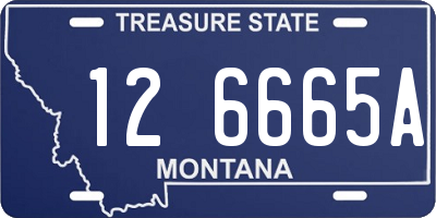 MT license plate 126665A