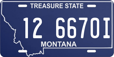 MT license plate 126670I