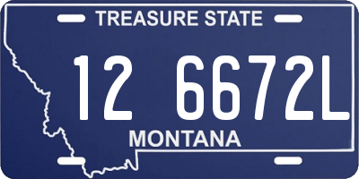 MT license plate 126672L