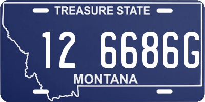 MT license plate 126686G