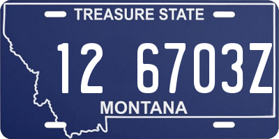 MT license plate 126703Z