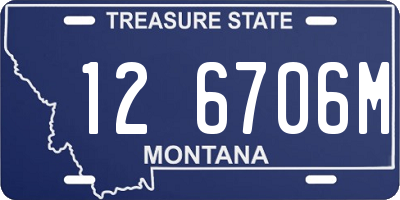 MT license plate 126706M