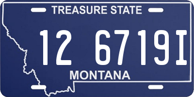 MT license plate 126719I