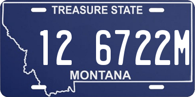 MT license plate 126722M