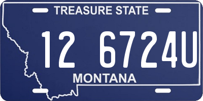MT license plate 126724U