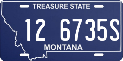 MT license plate 126735S
