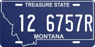 MT license plate 126757R