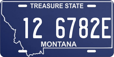 MT license plate 126782E