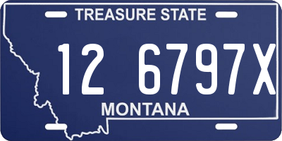 MT license plate 126797X