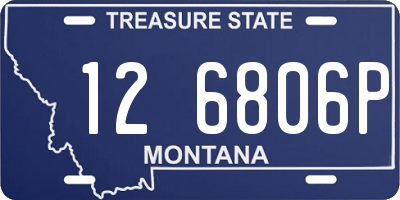 MT license plate 126806P