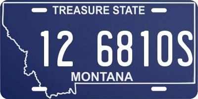 MT license plate 126810S