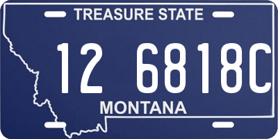 MT license plate 126818C