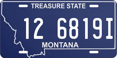 MT license plate 126819I