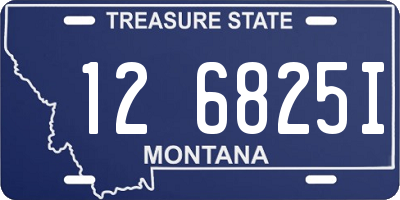 MT license plate 126825I